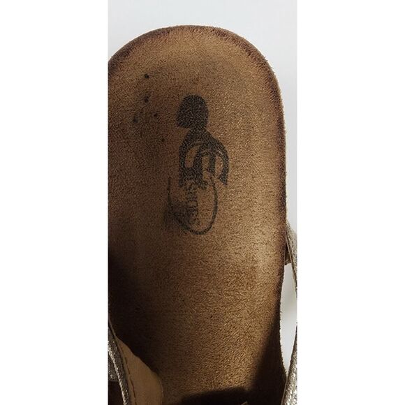 GC Shoes Tori Rhinestone Strap Wedge Sandals, Open Toe Elastic Slingback 8.5 - Picture 10 of 11